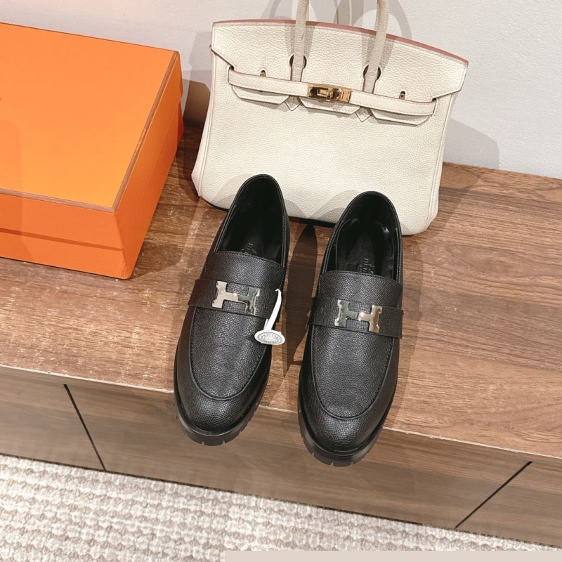 H**mes leather shoes